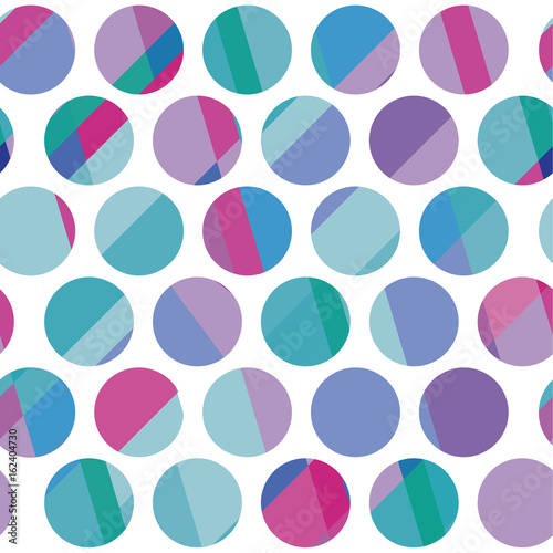 Blue color polka dot motif ...
