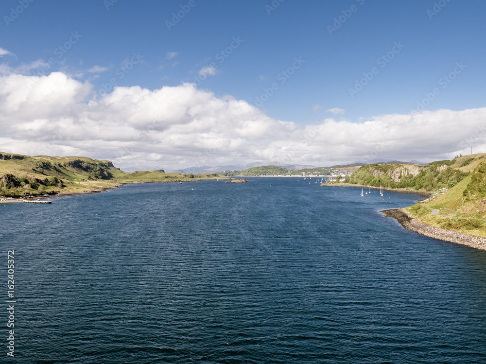 Aerial view of the coast between Gallanach and Oban, Argyll