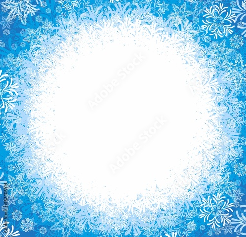 Frame with snow.