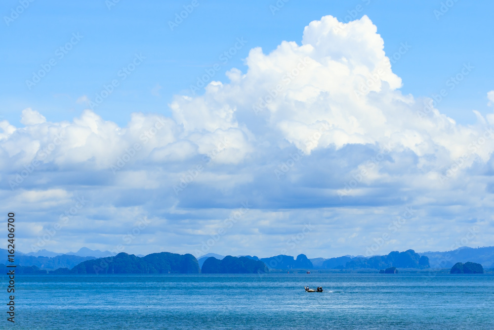 Sea view at Koh Yao Noi , Phang Nga, THAILAND.