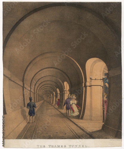 Thames Tunnel - Interior. Date: 1843 photo