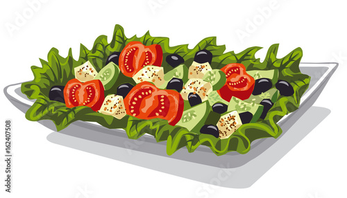 fresh vegetables salad