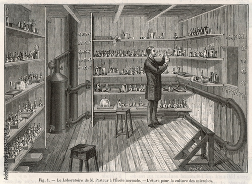 Konstfotografi Science - Pasteur. Date: 1884
