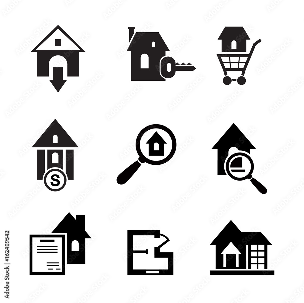 Houses icon set