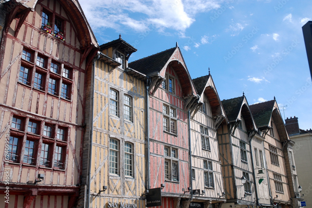 Centre-ville historique de Troyes (Champagne-France)
