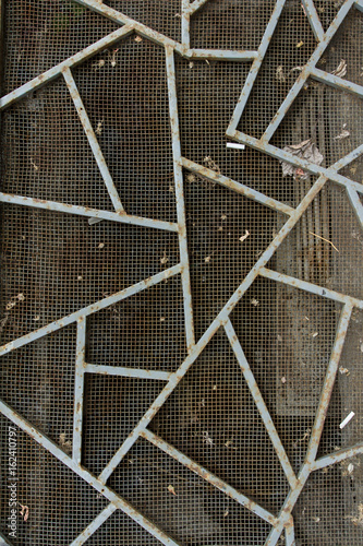 Protective grating. Modern urban design
