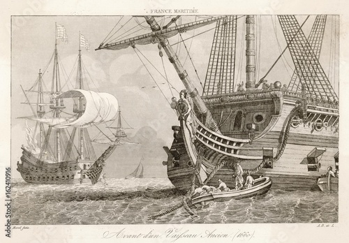Fotografija French Warship 1660. Date: 1660