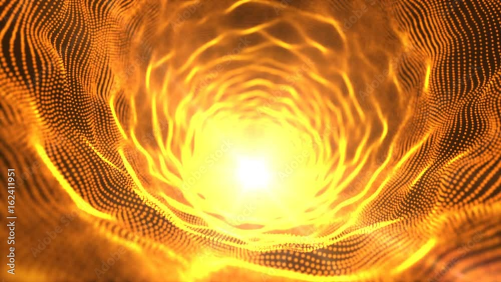 Abstract motion gold color particles, seamless loop able Abstract motion gold color particles, seamless loop able