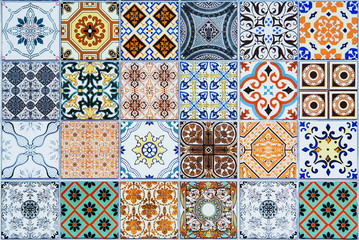 Keuken achterwand Portugese tegeltjes patronen Keramische Portugese tegels naadloos patroon  © subinpumsom