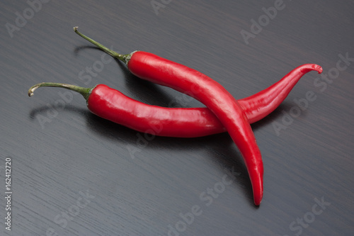 red chili pepper on the kitchen table