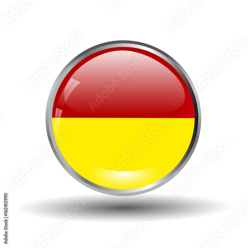 Free Download Volume round glass button red yellow - GFXLoad