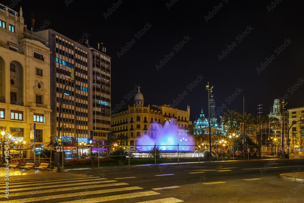 Square of the City Hall, Valencia, Spain