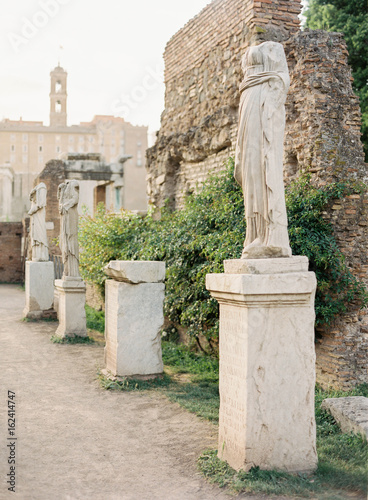 Old ruin with statues
