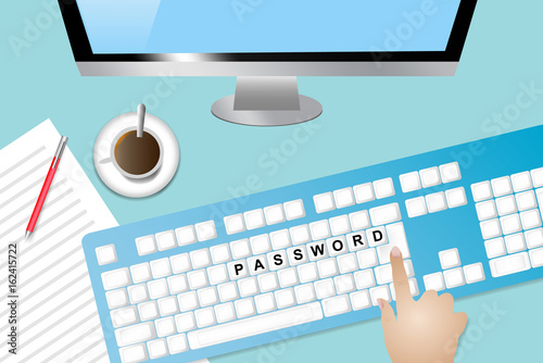 Information technology security concept