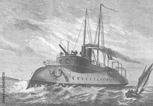Tigre' Warship. Date: 1874