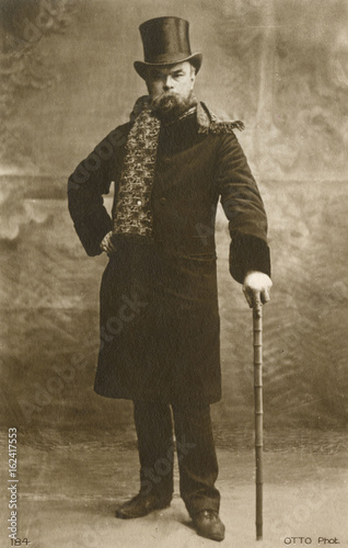 Bild auf Leinwand Paul Verlaine  French poet. Date: 1844 - 1896