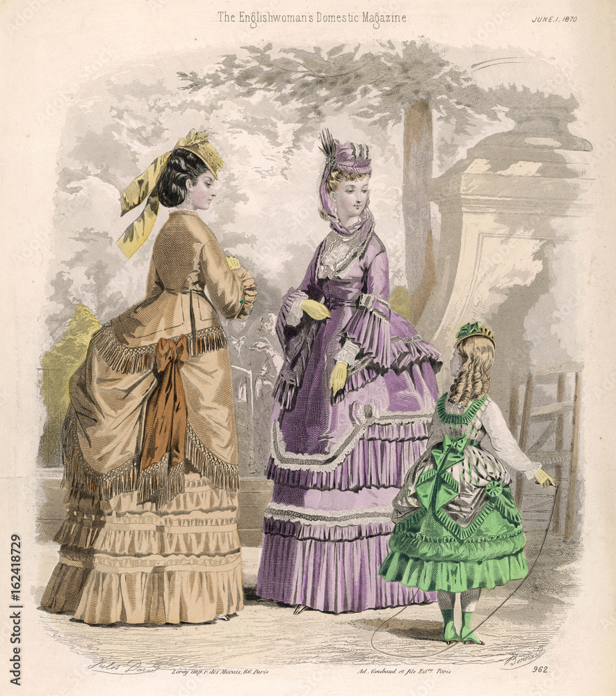 Costume June 1870. Date: 1870