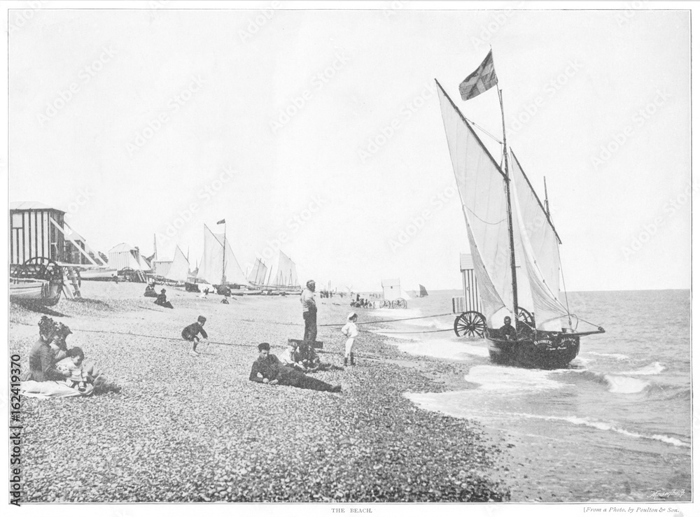 Aldeburgh Beach. Date: 1895