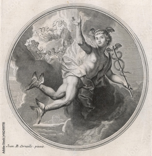 Cuadro en lienzo Myth - Mythology - Hermes Airborne