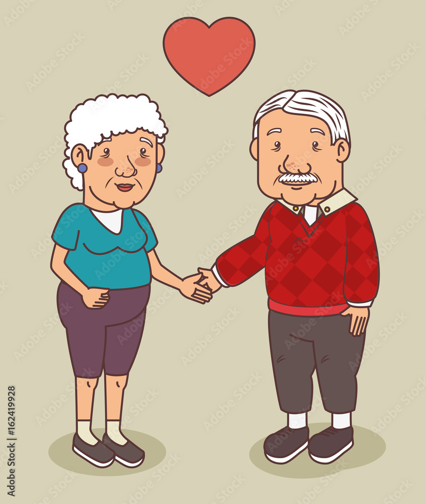 Happy grandparents day vector illustration graphic design Happy grandparents day vector illustration graphic design