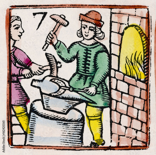 17th century Blacksmith. Date  17th century