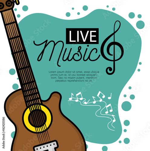 banner for the concert live music vector illustration graphic design
