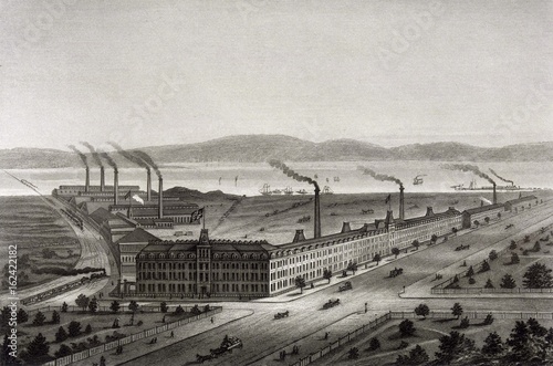 Sewing Machine Factory. Date: 1876 photo