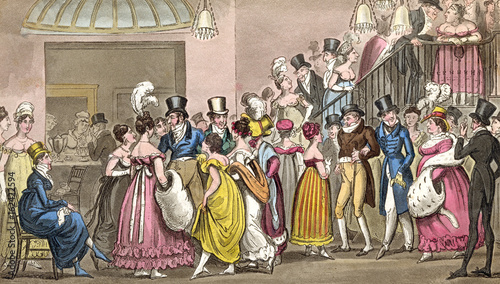 Photography Backstage Covent Garden. Date: 1820