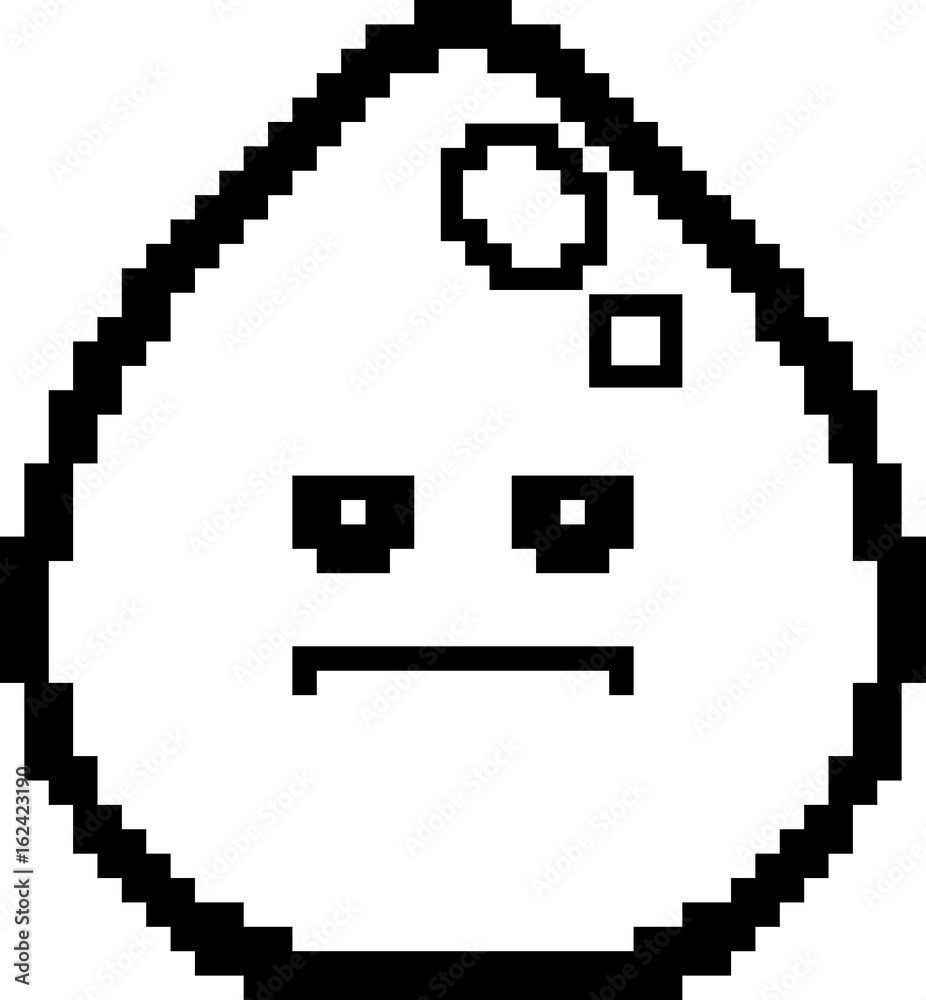 Fototapeta premium Serious 8-Bit Cartoon Water