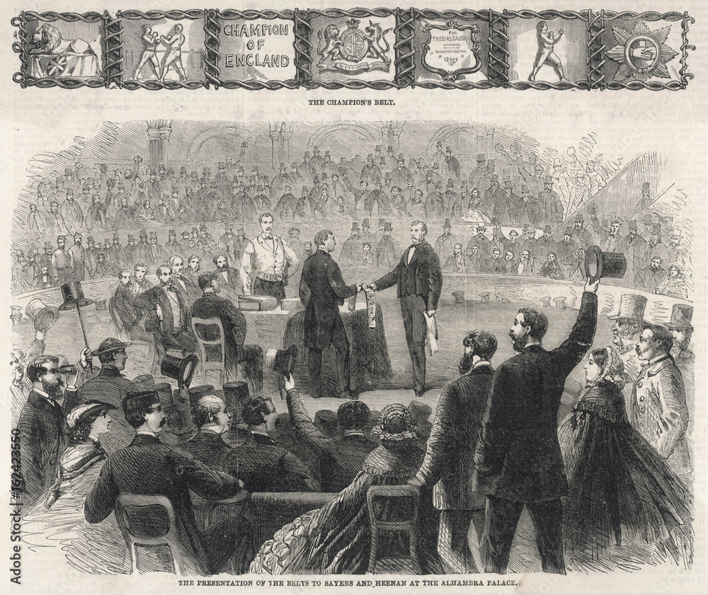 Sayers Gets the Belt. Date: 1860