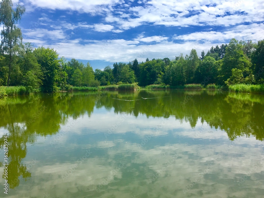 Rumensee im Kanton Zürich in der Schweiz Rumensee im Kanton Zürich in der Schweiz