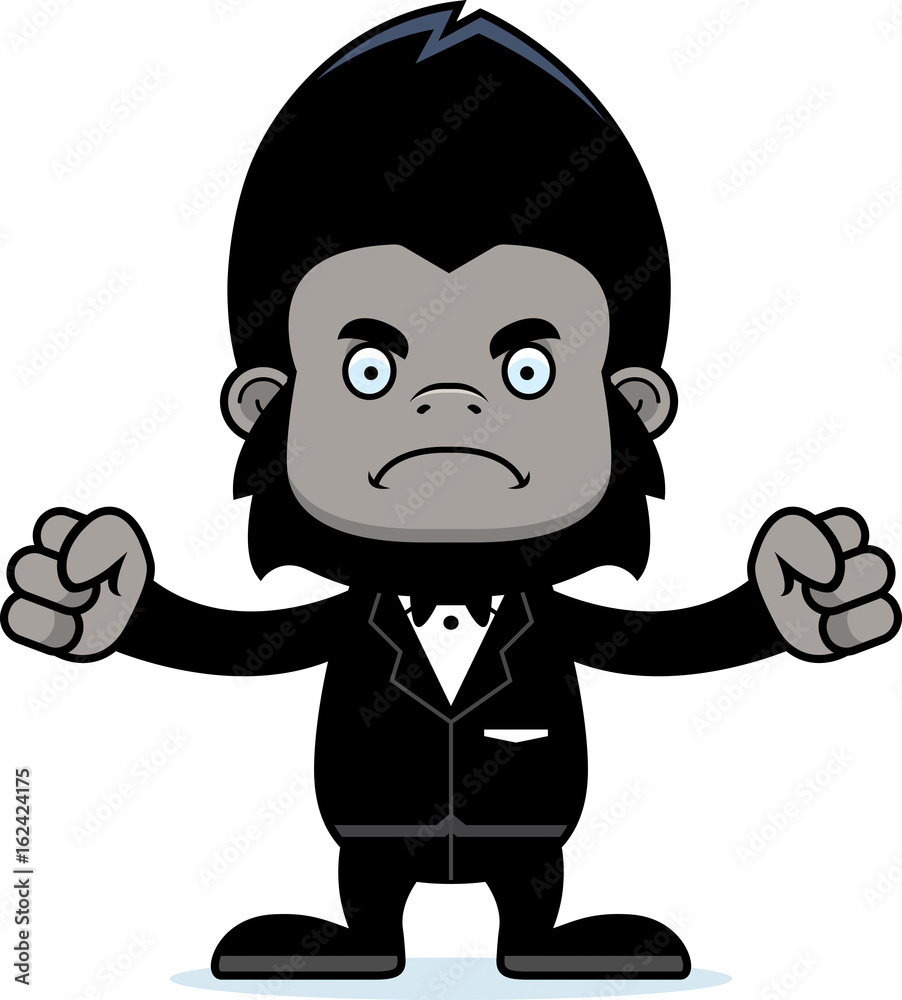 Cartoon Angry Groom Gorilla Cartoon Angry Groom Gorilla