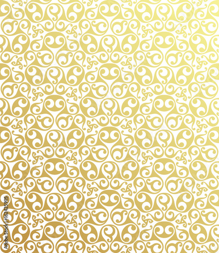 ancient golden geometric celtic seamless pattern, vector