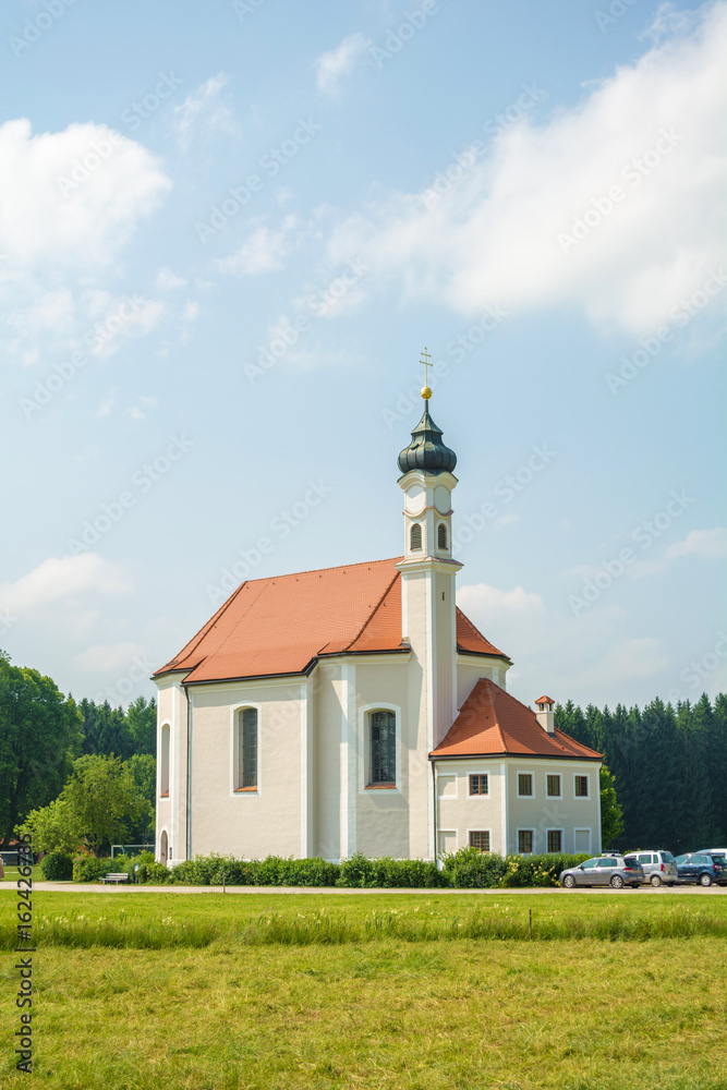 St. Leonhard Church in Dietramszell city, Bavaria, Germany