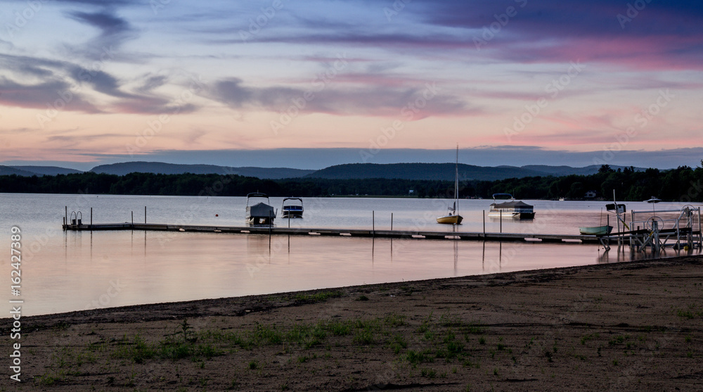 sunset at the lake