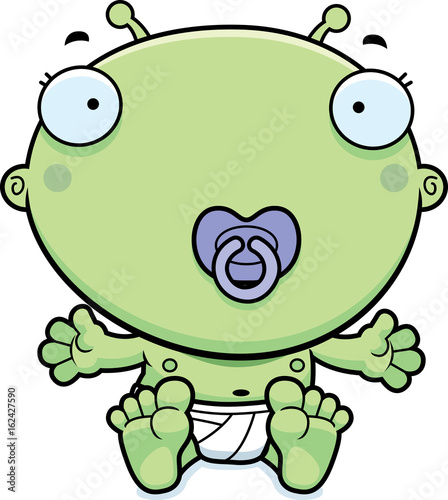 Cartoon Baby Alien Pacifier