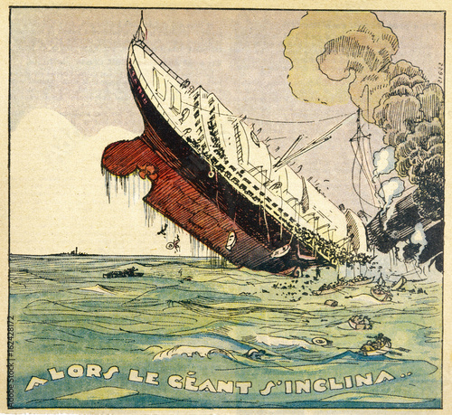 Sinking of the Titanic. Date: 1912 Stock Photo | Adobe Stock