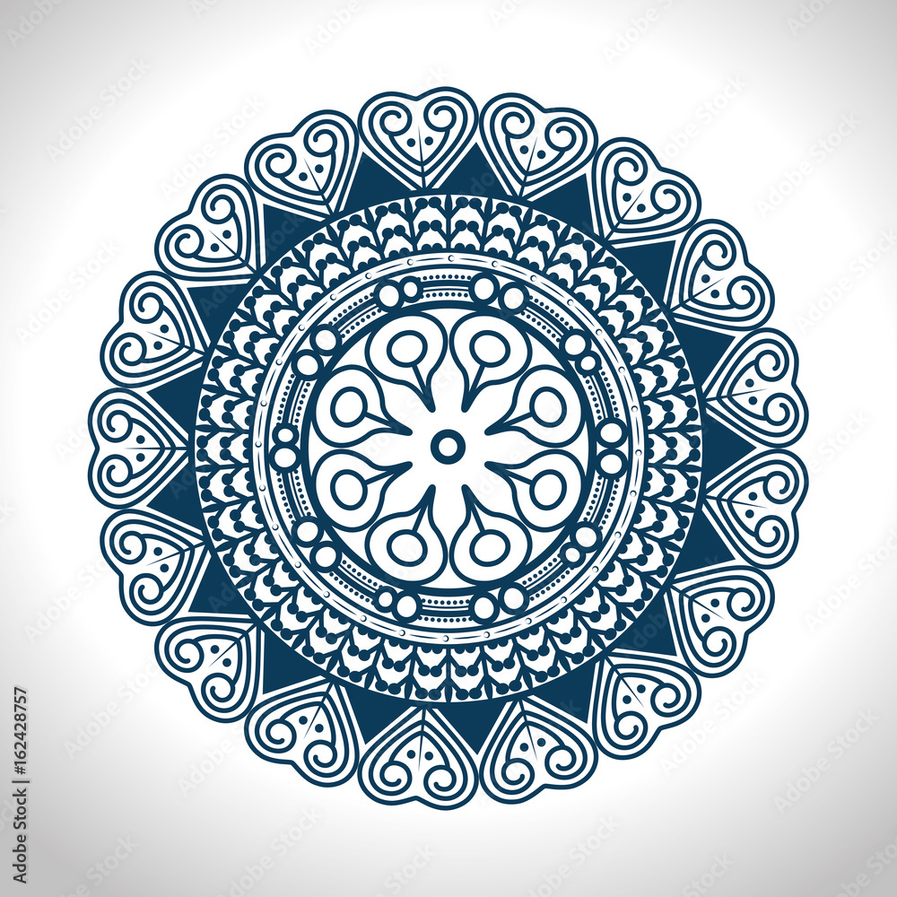 Mandala Vintage decorative elements Oriental pattern vector illustration graphic design