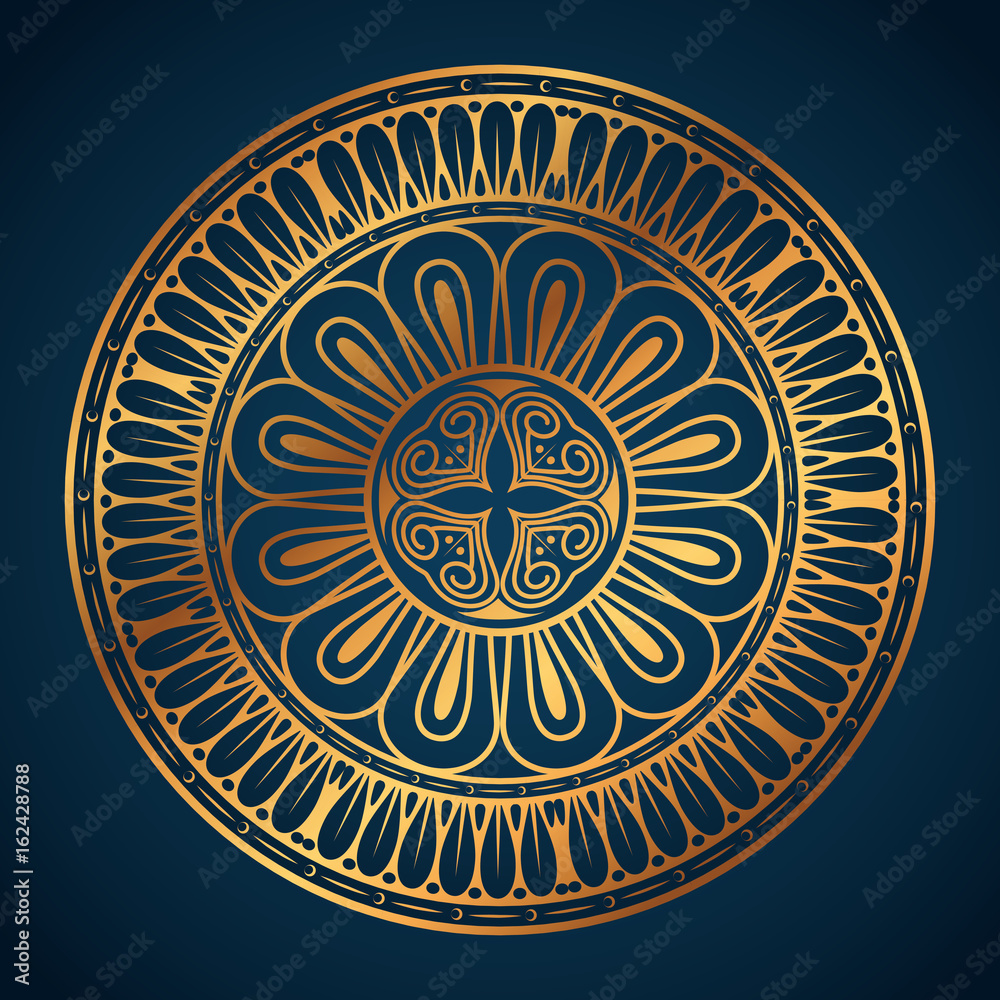 Mandala Vintage decorative elements Oriental pattern vector illustration graphic design