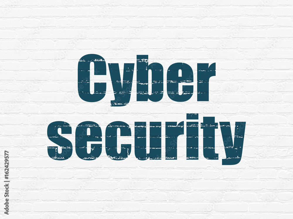 Security concept: Cyber Security on wall background