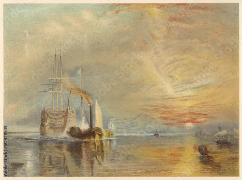 Tug and Temeraire. Date: 1838