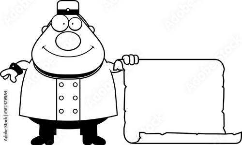 Cartoon Bellhop Sign