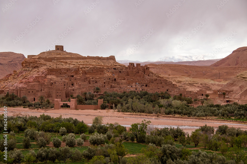 Ait Benhaddou is an ighrem (fortified village in English), located outside Ouarzazate in Morocco, Africa