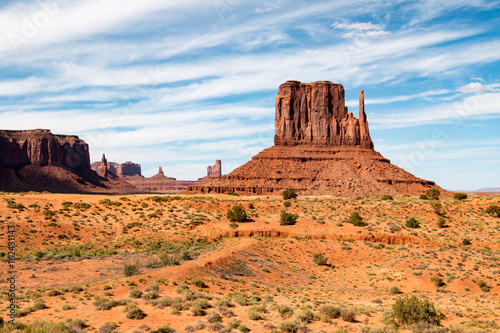 Monument Valley on the border between Utah and Arizona, United States