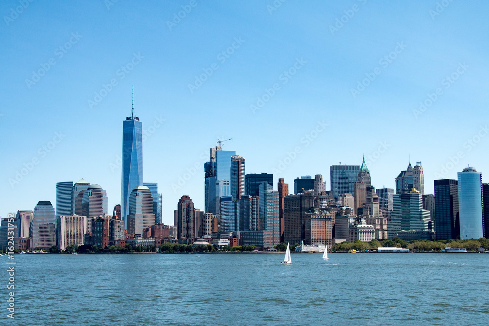 Obraz premium Panoramę Nowego Jorku i Dolny Manhattan, Stany Zjednoczone