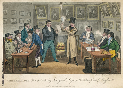 Boxing - Tom - Cruikshank. Date: 1820 photo