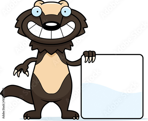 Cartoon Wolverine Sign