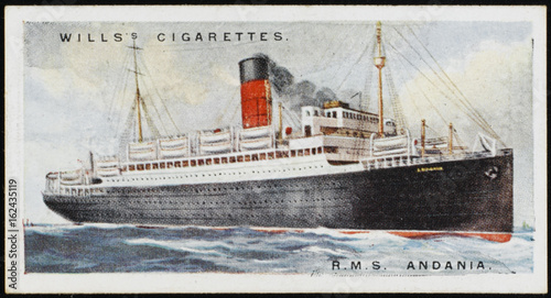 Photo Steamship 'Andania'. Date: 1924