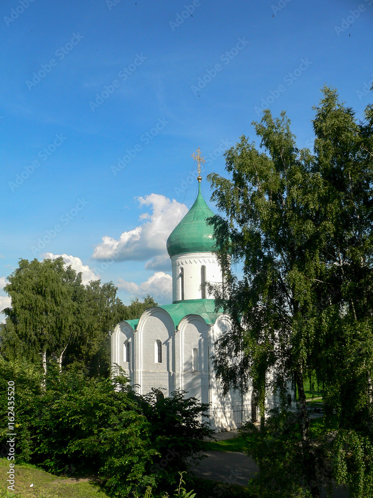 Old Russian church in the forest