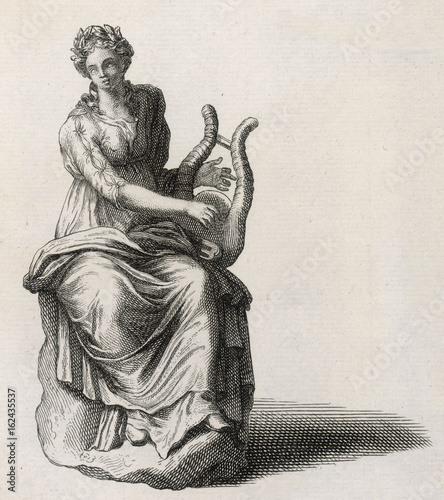 Canvas-taulu Muse - Terpsichore